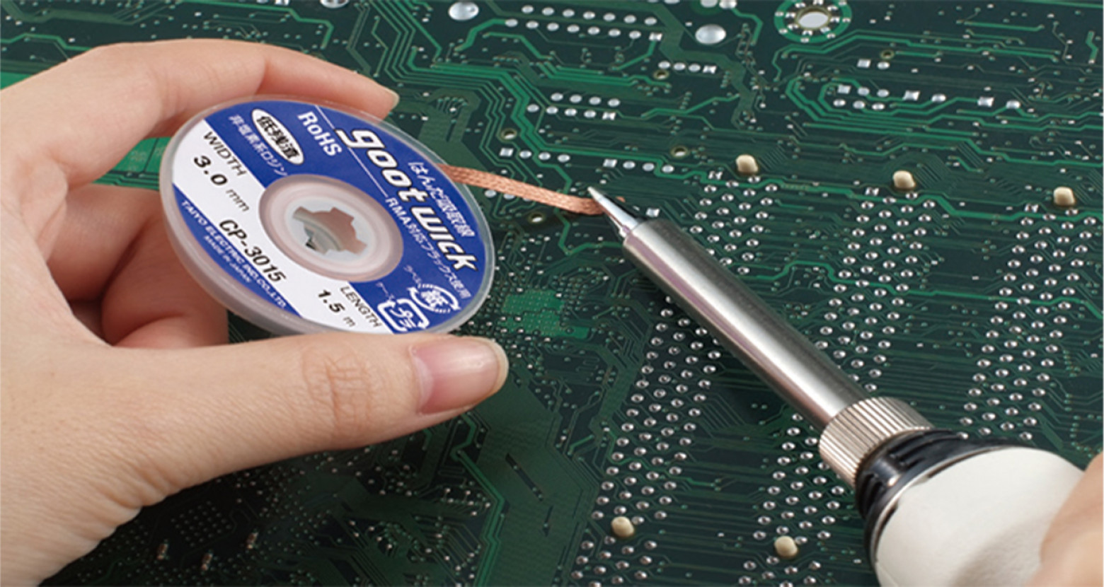 CONVENTIONAL DISPENSER PACK width 2.0mm｜Desoldering Wicks｜Desoldering Products｜Products｜TAIYO