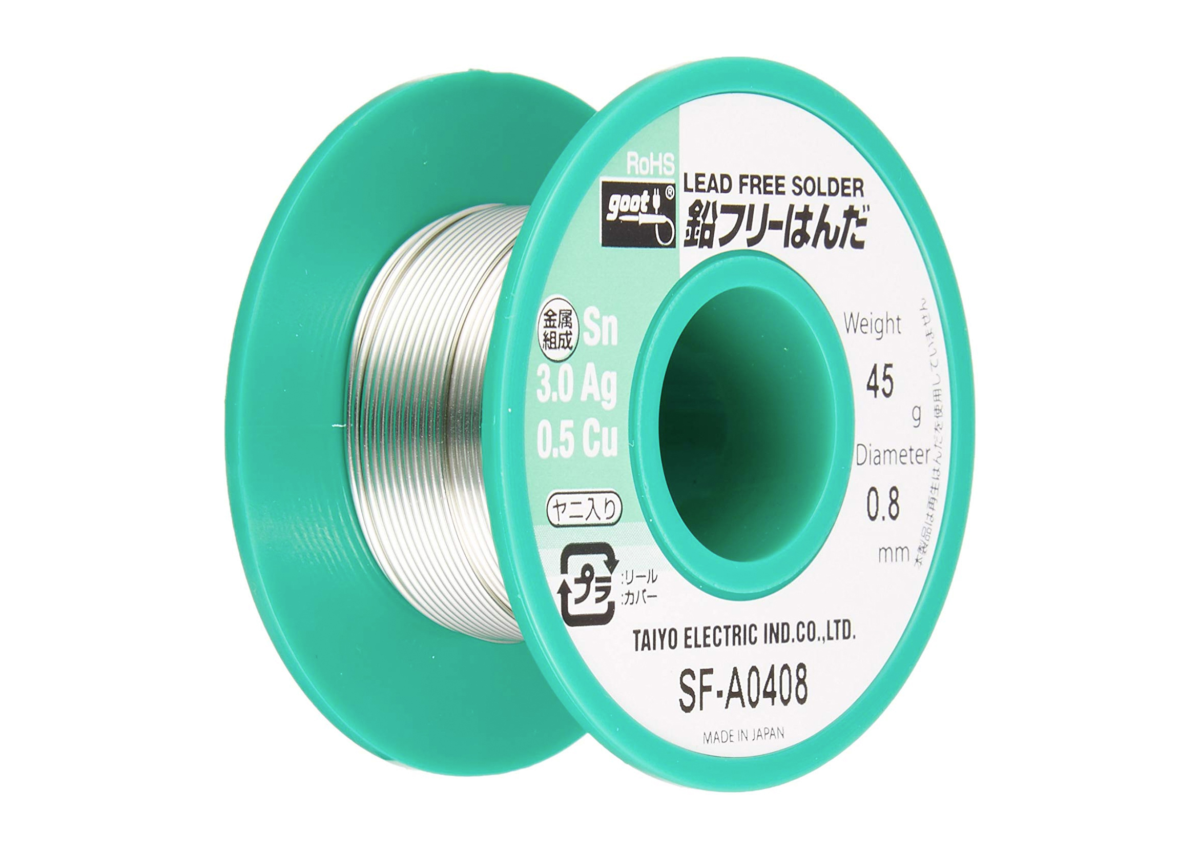 LEADFREE SOLDER ø0.8mm 45g｜LeadFree Solders｜Soldering Work Materials