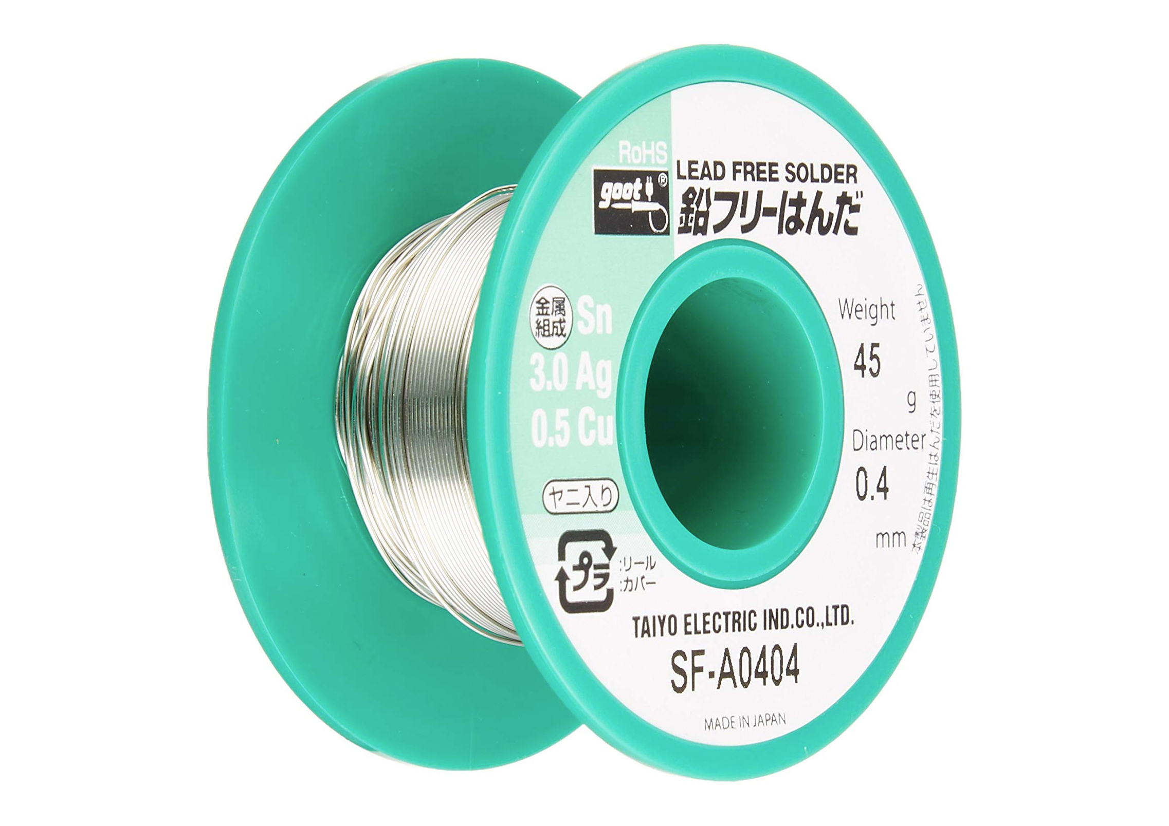 LEADFREE SOLDER ø0.4mm 45g｜LeadFree Solders｜Soldering Work Materials