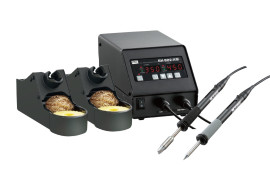 TEMPERATURE-CONTROLLED, LEAD-FREE, DUAL-PORT SOLDERING STATION RX-822AS